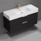 Modern Bathroom Vanity, Wall Mount, 48